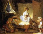 Jean-Honore Fragonard La visite a la nourrice Spain oil painting artist